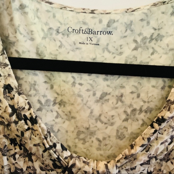 Croft and Barrow Plus Size Knit Top - Picture 3 of 4